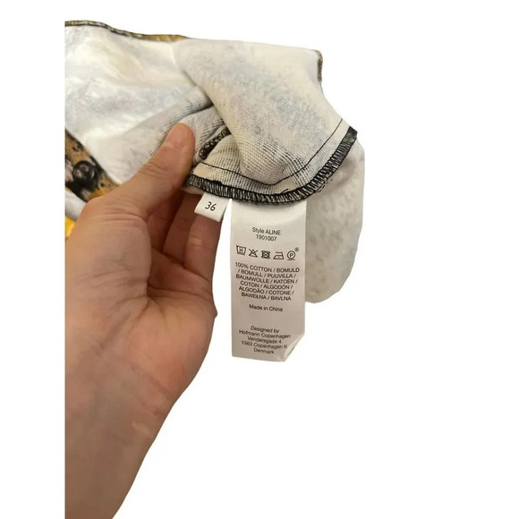 Hofmann Copenhagen Animal Print Mini Dress in Golden Hour - Picture 8 of 8